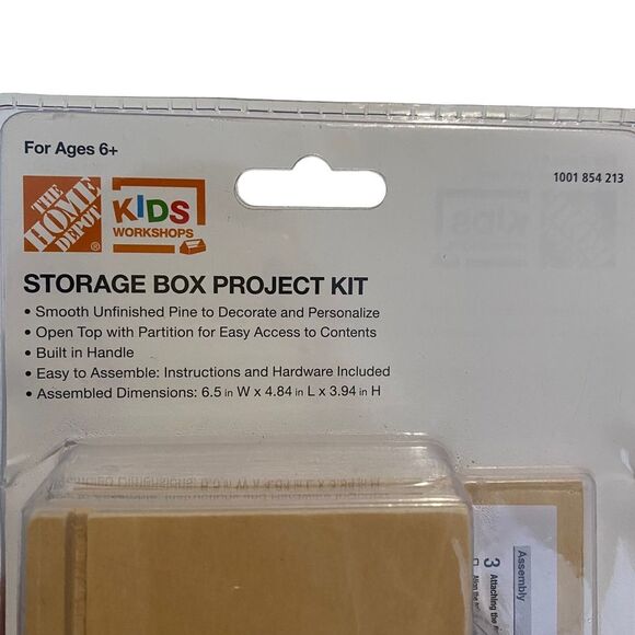 Kids Storage Box Project Craft Crafting Kit New in Package - Picture 4 of 7